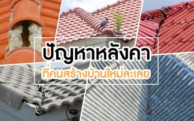 ปัญหาหลังคา ที่คนสร้างบ้านใหม่ละเลย